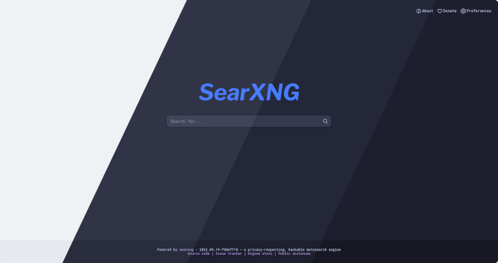 Preview for SearXNG Catppuccin Theme